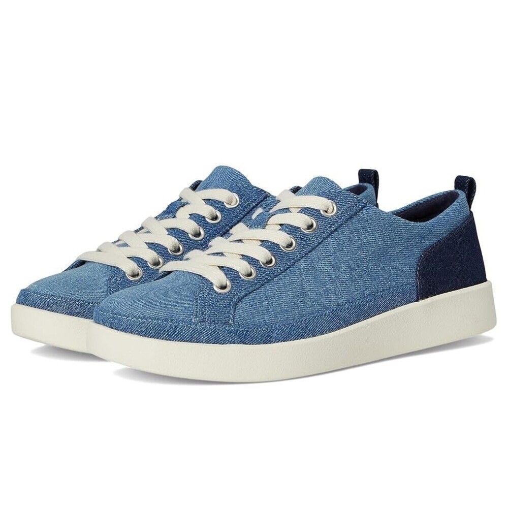 Vionic Winny 2 Sneakers Women's US 6 Light Blue Denim Lace-Up Shoes ZOGG2508